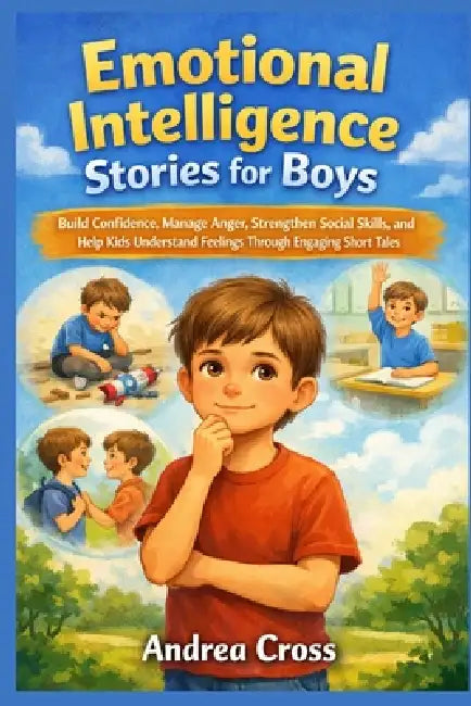 Emotional Intelligence Stories for Boys: Build Confidence, Manage Anger, Strengthen Social Skills, and Help Kids Understand Feelings Through Engaging by Andrea Cross