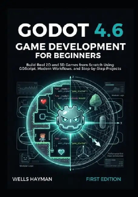Godot 4.6 Game Development for Beginners: Build Real 2D and 3D Games from Scratch Using GDScript, Modern Workflows, and Step-by-Step Projects by Wells Hayman