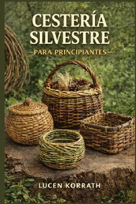 Cestería Silvestre Para Principiantes: Aprende a recolectar, preparar y tejer cestas con sauce, enredaderas, corteza, raíces y plantas silvestres para by Lucen Korrath