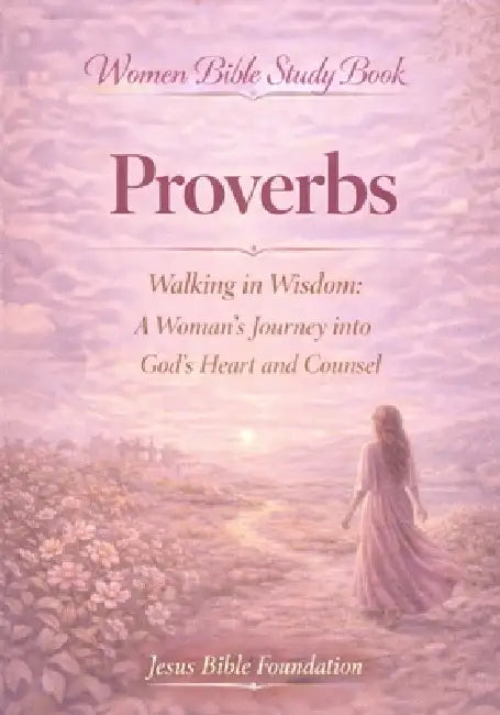 Women Bible Study Book Proverbs: Walking in Wisdom: A Woman's Journey into God's Heart and Counsel by Jesus Bible Foundation