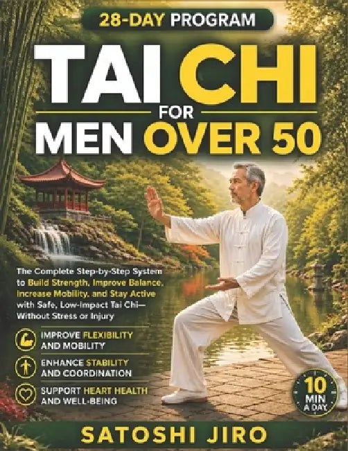 Tai Chi for Men Over 50: The Complete Step-by-Step System to Build Strength, Improve Balance, Increase Mobility, and Stay Active with Safe, Low-Impact by Satoshi Jiro