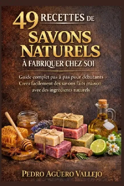 49 Recettes de Savons Naturels À Fabriquer Chez Soi: Le guide complet pas à pas pour débutants Créez facilement de Magnifiques Savons faits Maison ave by Pedro Agüero Vallejo