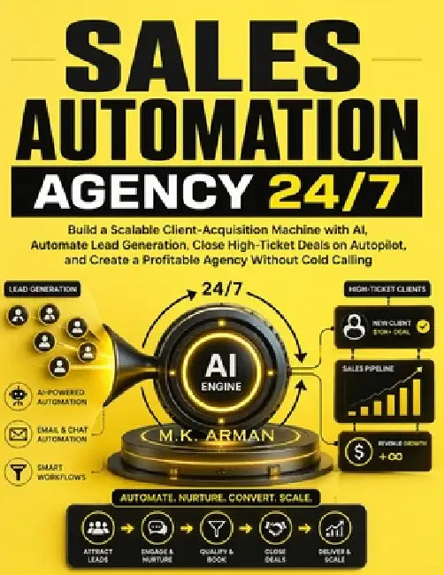 Sales Automation Agency 24/7: Build a Scalable Client-Acquisition Machine with AI, Automate Lead Generation, Close High-Ticket Deals on Autopilot, and by M. K. Arman