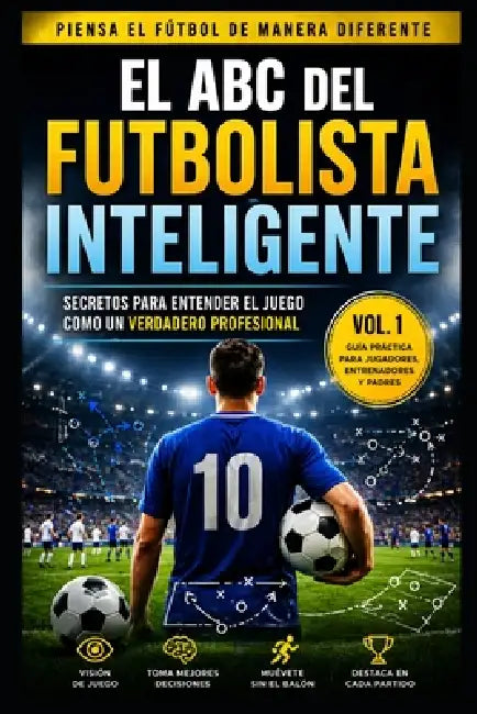 Inteligencia Futbolística: El ABC del Futbolista Inteligente (Vol. 1): Guía práctica para mejorar la toma de decisiones, la visión de juego y el rendi by Academia de Fútbol Gb
