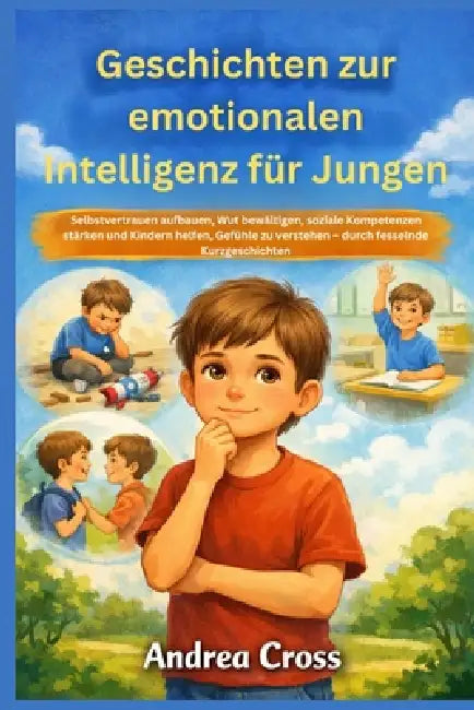 Geschichten zur emotionalen Intelligenz für Jungen: Selbstvertrauen aufbauen, Wut bewältigen, soziale Kompetenzen stärken und Kindern helfen, Gefühle by Andrea Cross