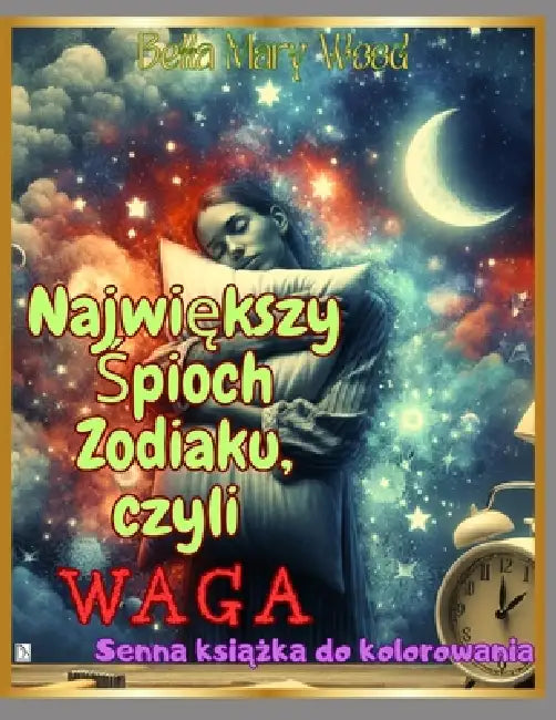 Największy Śpioch zodiaku, czyli Waga: Senna książka do kolorowania by Bella Mary Wood