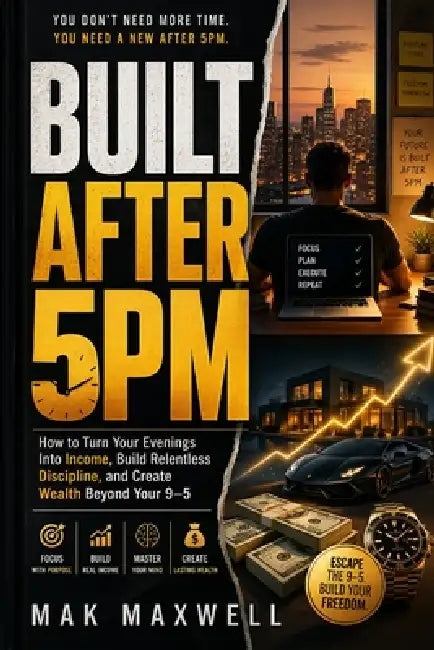 Built After 5pm: How to Turn Your Evenings Into Income, Build Relentless Discipline, and Create Wealth Beyond Your 9-5 by Mak Maxwell