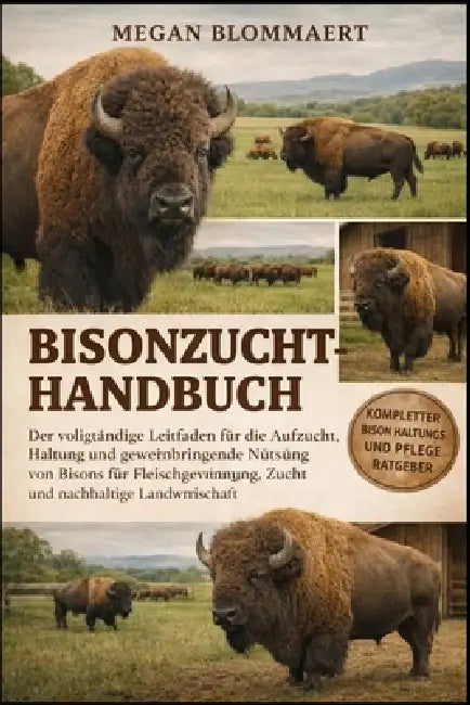 Bisonzucht-Handbuch: Der vollständige Leitfaden für die Aufzucht, Haltung und gewinnbringende Nutzung von Bisons für Fleischgewinnung, Zucht und nachh by Megan Blommaert