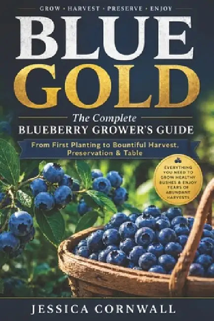 Blue Gold: The Complete Blueberry Grower's Guide: Grow, Care, and Harvest Abundant Blueberries at Home - Soil, Varieties, Pruning, Containers, Pest Co by Jessica Cornwall