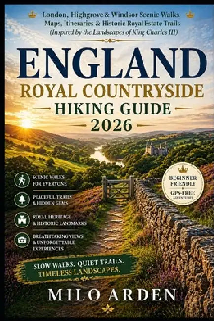 England Royal Countryside Hiking Guide 2026: London, Highgrove & Windsor Scenic Walks, Maps, Itineraries & Historic Royal Estate Trails (Inspired by t by Milo Arden