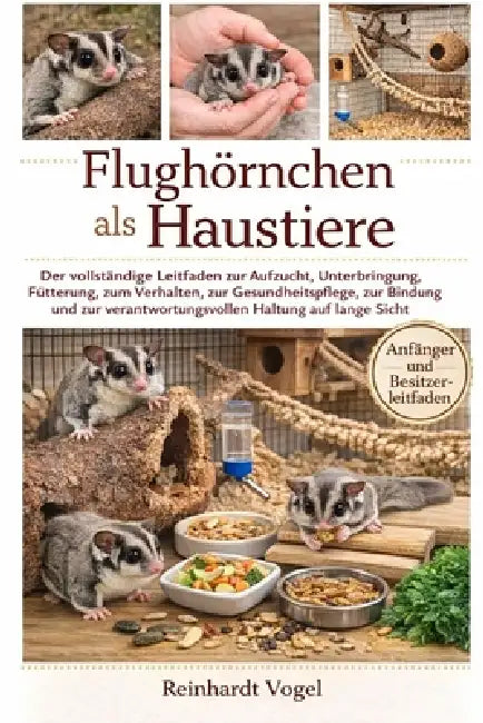 Flughörnchen ALS Haustiere: Der vollständige Leitfaden zur Aufzucht, Unterbringung, Fütterung, zum Verhalten, zur Gesundheitspflege, zur Bindung und z by Reinhardt Vogel