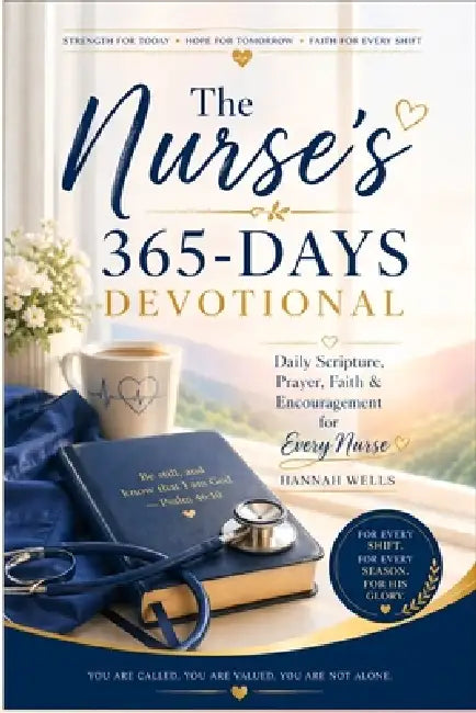 The Nurse's 365-Days Devotional: Daily Scripture, Prayer, Faith & Encouragement for Every Nurse by Hannah Wells