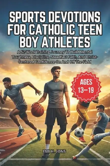 Sports Devotions for Catholic Teen Boy Athletes: A 52-Week Training Journey To Build Mental Toughness, Discipline, Steadfast Faith, And Christ-Centere by Emi Henry Jons