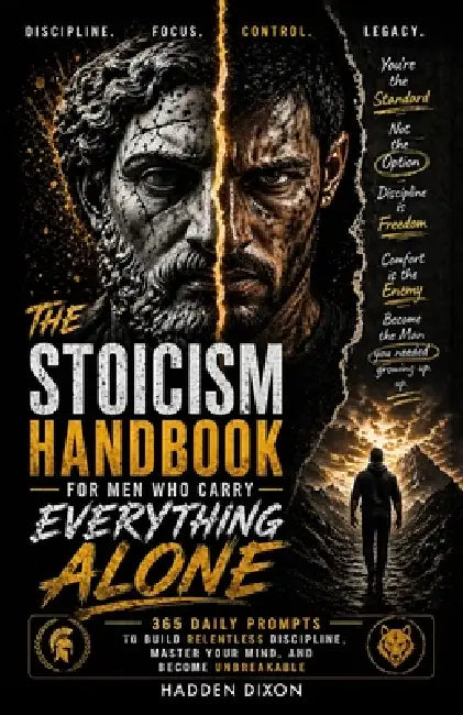 The Stoicism Handbook for Men Who Carry Everything Alone: 365 Daily Prompts to Build Relentless Discipline, Master Your Mind, and Become Unbreakable by Hadden Dixon