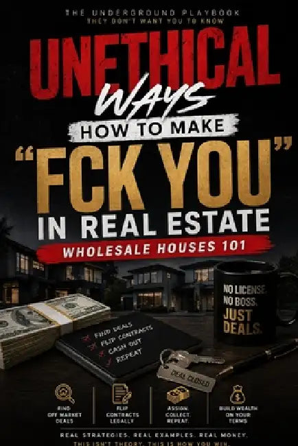 Unethical Ways: How to Make F You Money in Real Estate - Wholesale Houses 101 by Joji Gomez