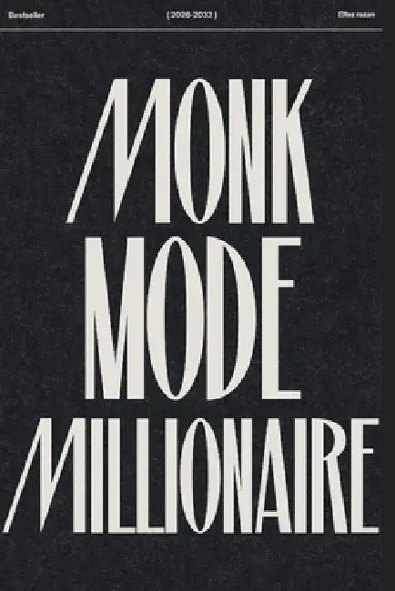 Monk Mode Millionaire: The 90-Day System to Discipline, Wealth & Peak Body by Elfez Razan