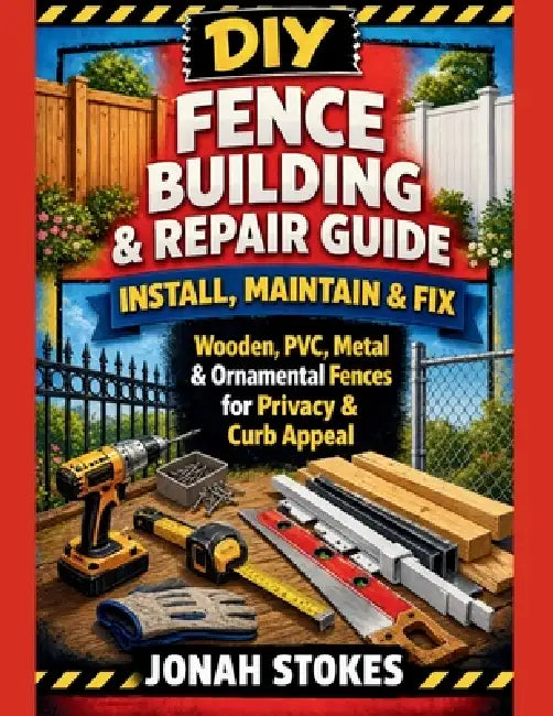 Fence Building & Repair Guide: Install, Maintain & Fix Wooden, PVC, Metal & Ornamental Fences for Privacy & Curb Appeal by Jonah Stokes