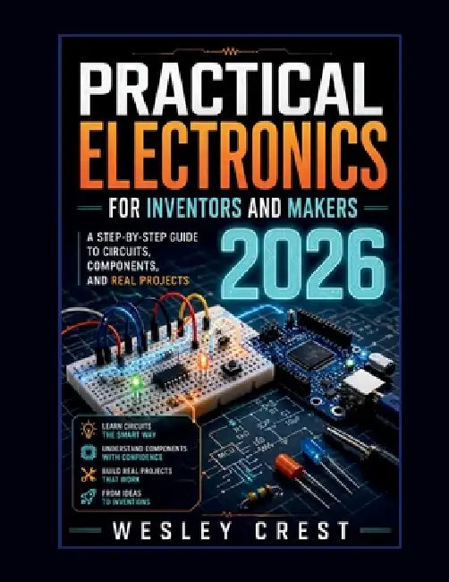 Practical Electronics for Inventors and Makers 2026: A Step-by-Step Guide to Circuits, Components, and Real Projects by Wesley Crest
