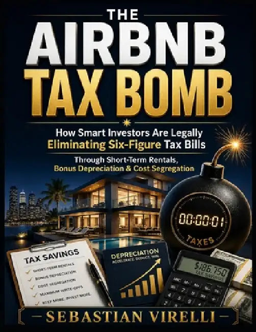 The Airbnb Tax Bomb: How Smart Investors Are Legally Eliminating Six-Figure Tax Bills Through Short-Term Rentals, Bonus Depreciation & Cost Segregatio by Sebastian Virelli