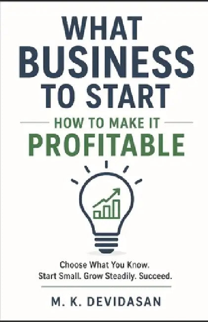 What Business to Start: How to Make It Profitable by M. K. Devidasan