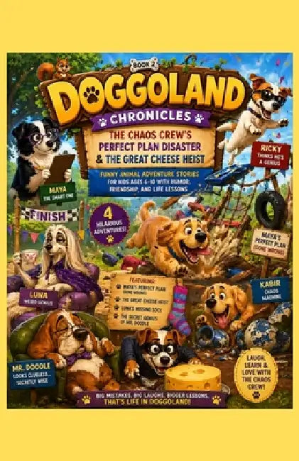 Doggoland Chronicles: The Chaos Crew's Perfect Plan Disaster & The Great Cheese Heist: Funny Animal Adventure Stories for Kids Ages 6-10 with Humor, F by Pixelart Studio Press