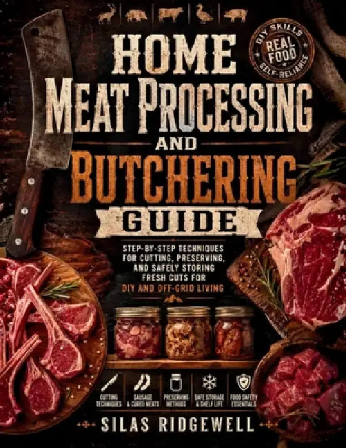 Home Meat Processing and Butchering Guide: Step-by-Step Techniques for Cutting, Preserving, and Safely Storing Fresh Cuts for DIY and Off-Grid Living by Silas Ridgewell