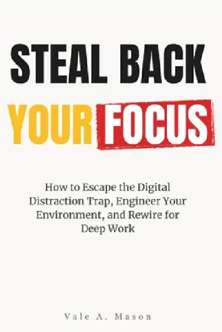 Steal Back Your Focus: How to Escape the Digital Distraction Trap, Engineer Your Environment, and Rewire for Deep Work by Vale A. Mason