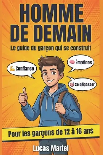Homme de demain: Le guide du garçon qui se construit - Confiance en soi, émotions et se dépasser pour les garçons de 12 à 16 ans by Éditions Lumière Claire, Lucas Martel