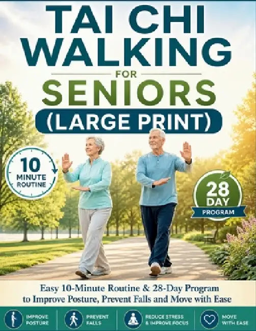 Tai CHI Walking for Seniors: Easy 10-Minute Routine & 28-Day Program to Improve Posture, Prevent Falls and Move with Ease by Gem Tray
