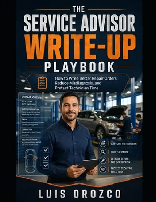 The Service Advisor Write-Up Playbook: How to Write Better Repair Orders, Reduce Misdiagnosis, and Protect Technician Time by Luis Orozco