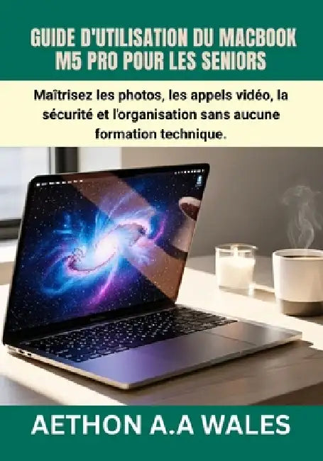 Guide d'Utilisation Du Macbook M5 Pro Pour Les Seniors: Maîtrisez les photos, les appels vidéo, la sécurité et l'organisation sans aucune formation te by Aethon A. a. Wales, Aethon A. a. Wales