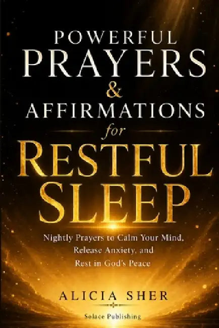 Powerful Prayers & Affirmations for Restful Sleep: Nightly Prayers to Calm Your Mind, Release Anxiety, and Rest in God's Peace by Solace Publishing