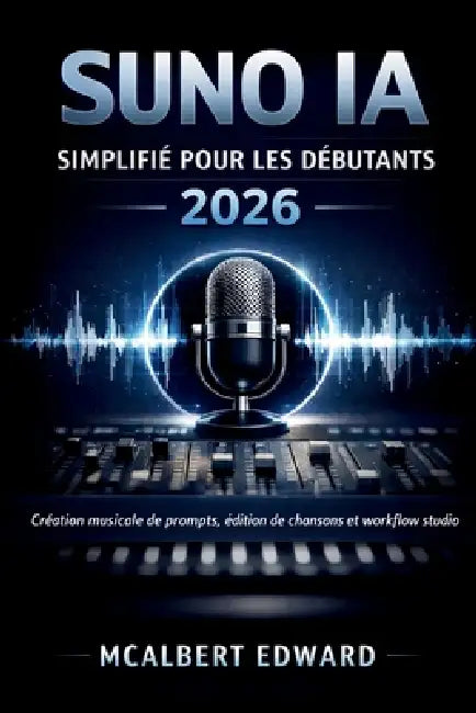 Suno Ia Simplifié Pour Les Débutants 2026: Création musicale de prompts, édition de chansons et workflow studio by McAlbert Edward