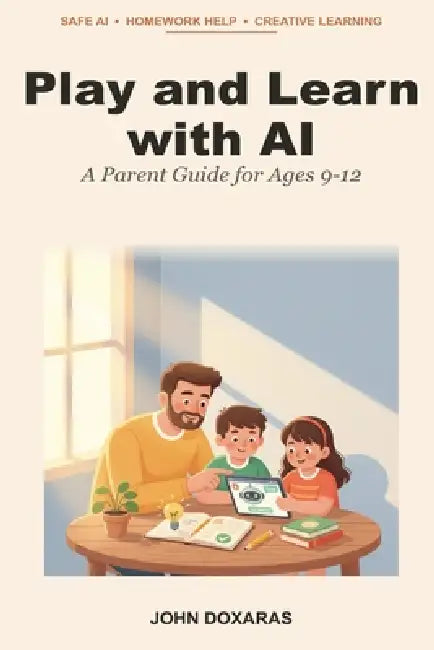 Play and Learn with AI: A Practical Parent Guide to Safe, Honest, Creative AI Use for Ages 9-12 by John Doxaras