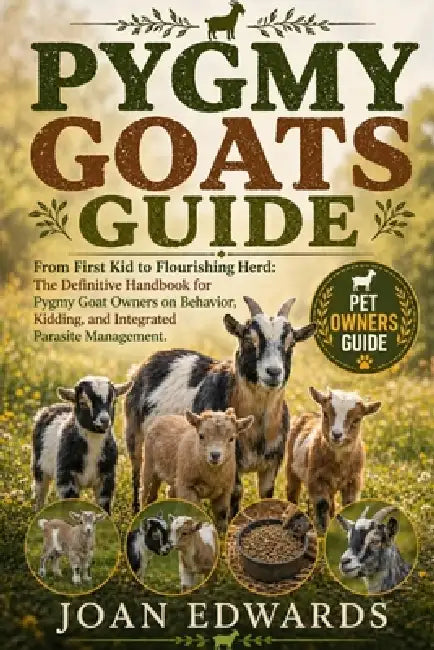 Pygmy Goats Guide: From First Kid to Flourishing Herd: The Definitive Handbook for Pygmy Goat Owners on Behavior, Kidding, and Integrated Parasite Man by Joan Edwards
