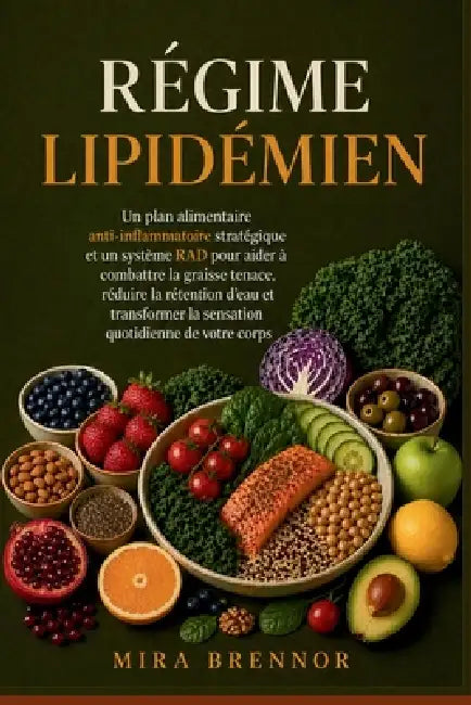 Régime lipidémien: Un plan alimentaire anti-inflammatoire stratégique et un système RAD pour aider à combattre la graisse tenace, réduire la rétention by Mira Brennor