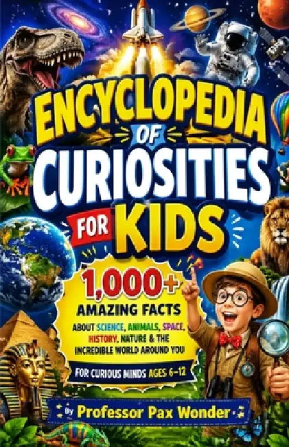Encyclopedia Of Curiosities For kids: 1,000+ Amazing Facts About Science, Animals, Space, History, Nature & the Incredible World Around You by Pax Wonder
