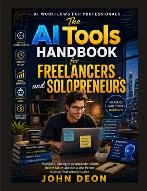 The AI Tools Handbook for Freelancers and Solopreneurs: Practical AI Strategies to Win Better Clients, Deliver Faster, and Run a One-Person Business T by John Deon