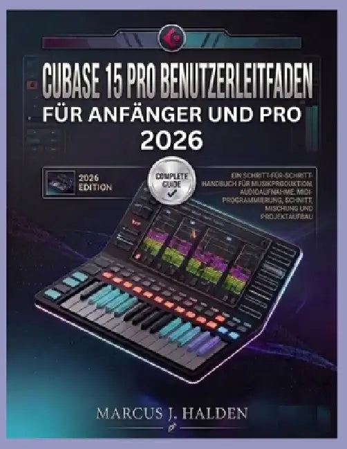Cubase 15 Pro Benutzerleitfaden Für Anfänger Und Pro 2026: Ein Schritt-Für-Schritt-Handbuch Für Musikproduktion, Audioaufnahme, MIDI-Programmierung, S by Marcus J. Halden