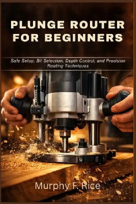 Plunge Router for Beginners: Safe Setup, Bit Selection, Depth Control, and Precision Routing Techniques by Murphy F. Rice