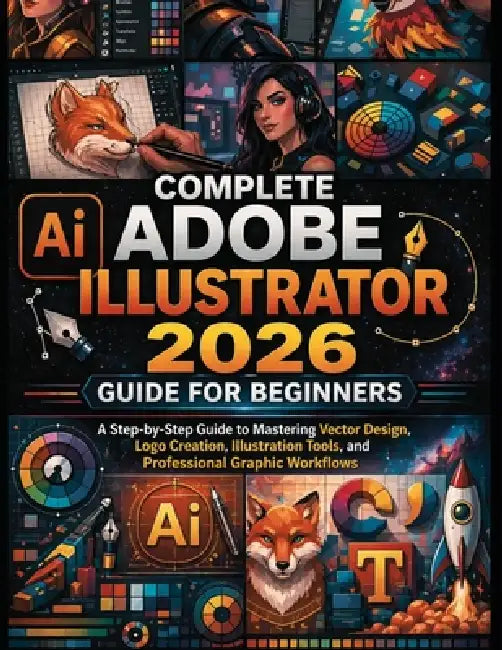 Complete Adobe Illustrator 2026 Guide for Beginners: A Step-by-Step Guide to Mastering Vector Design, Logo Creation, Illustration Tools, and Professio by Mason Calder