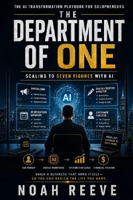 The Department of One: SCALING TO SEVEN FIGURES WITH AI: The AI Transformation Playbook for Solopreneurs by Noah Reeve