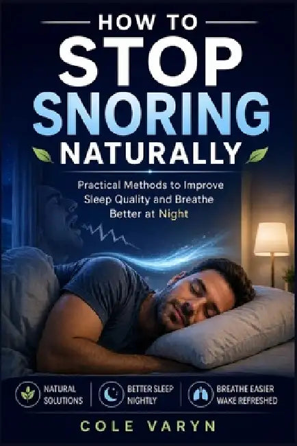 How to Stop Snoring Naturally: Practical Methods to Improve Sleep Quality and Breathe Better at Night. by Cole Varyn