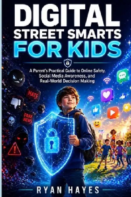 Digital Street Smarts for Kids: A Parent's Practical Guide to Online Safety, Social Media Awareness, and Real-World Decision Making by Ryan Hayes