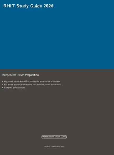 RHIT Study Guide 2026 by Meridian Certification Press