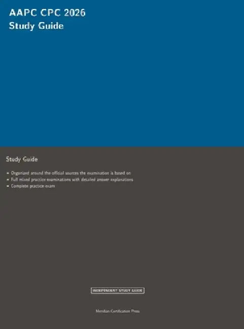 AAPC CPC 2026 Study Guide by Meridian Certification Press