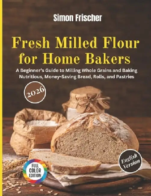 Fresh Milled Flour for Home Bakers: A Beginner's Guide to Milling Whole Grains and Baking Nutritious, Money-Saving Bread, Rolls, and Pastries by Simon Frischer