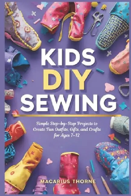Kids DIY Sewing: Simple Step-by-Step Projects to Create Fun Outfits, Gifts, and Crafts for Ages 7-12 by Macarius Thorne