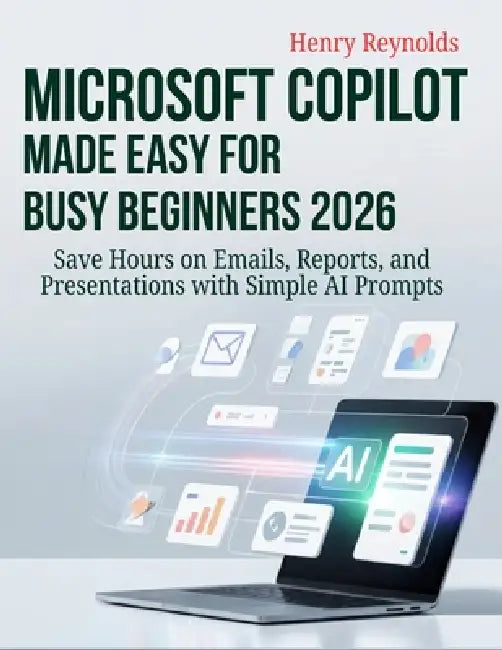 Microsoft Copilot Made Easy for Busy Beginners 2026: Save Hours on Emails, Reports, and Presentations with Simple AI Prompts by Henry Reynolds