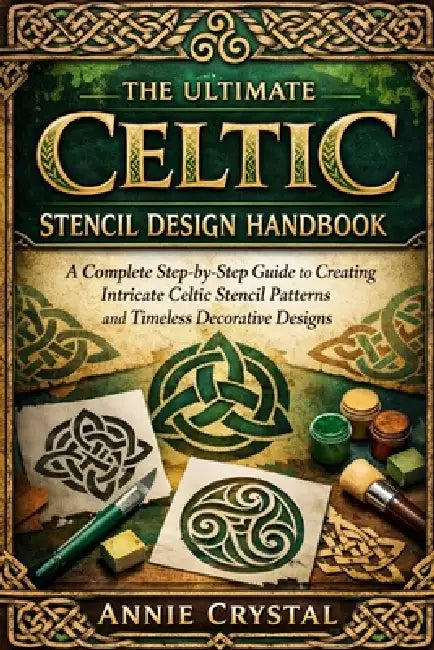 The Ultimate Celtic Stencil Design Handbook: A Complete Step-by-Step Guide to Creating Intricate Celtic Stencil Patterns and Timeless Decorative Desig by Annie Crystal